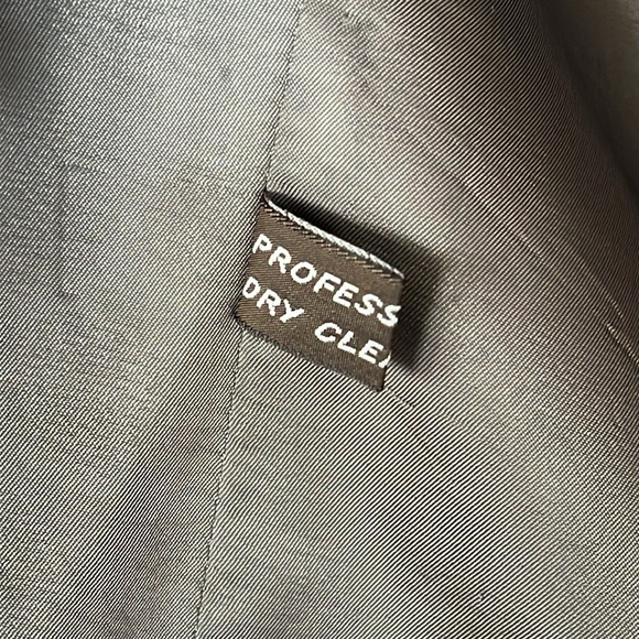 Calvin Klein Men’s Vintage Wool Plaid Lined Suit Sports Jacket Buttoned Blazer - Picture 9 of 13